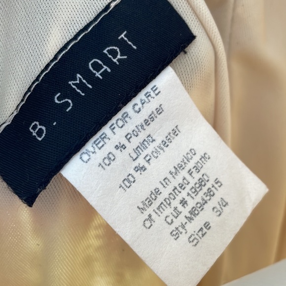 B.Smart Spaghetti Criss Cross Full Length Dress Sz 3/4 Safari Bronze Gow… - Picture 6 of 8